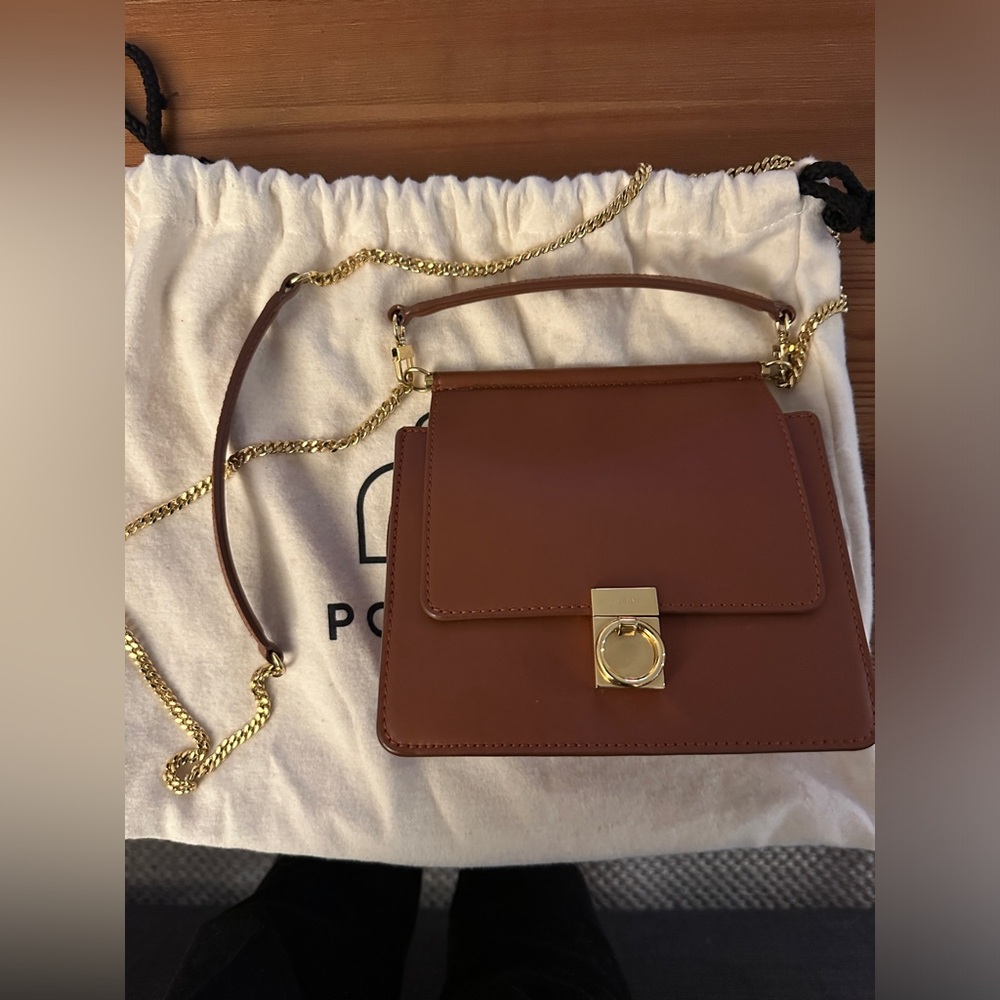 Beautiful Polene Número Sept Mini- like new in camel color